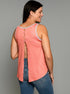 The Tie Back Tank - Floral / Mini Gingham